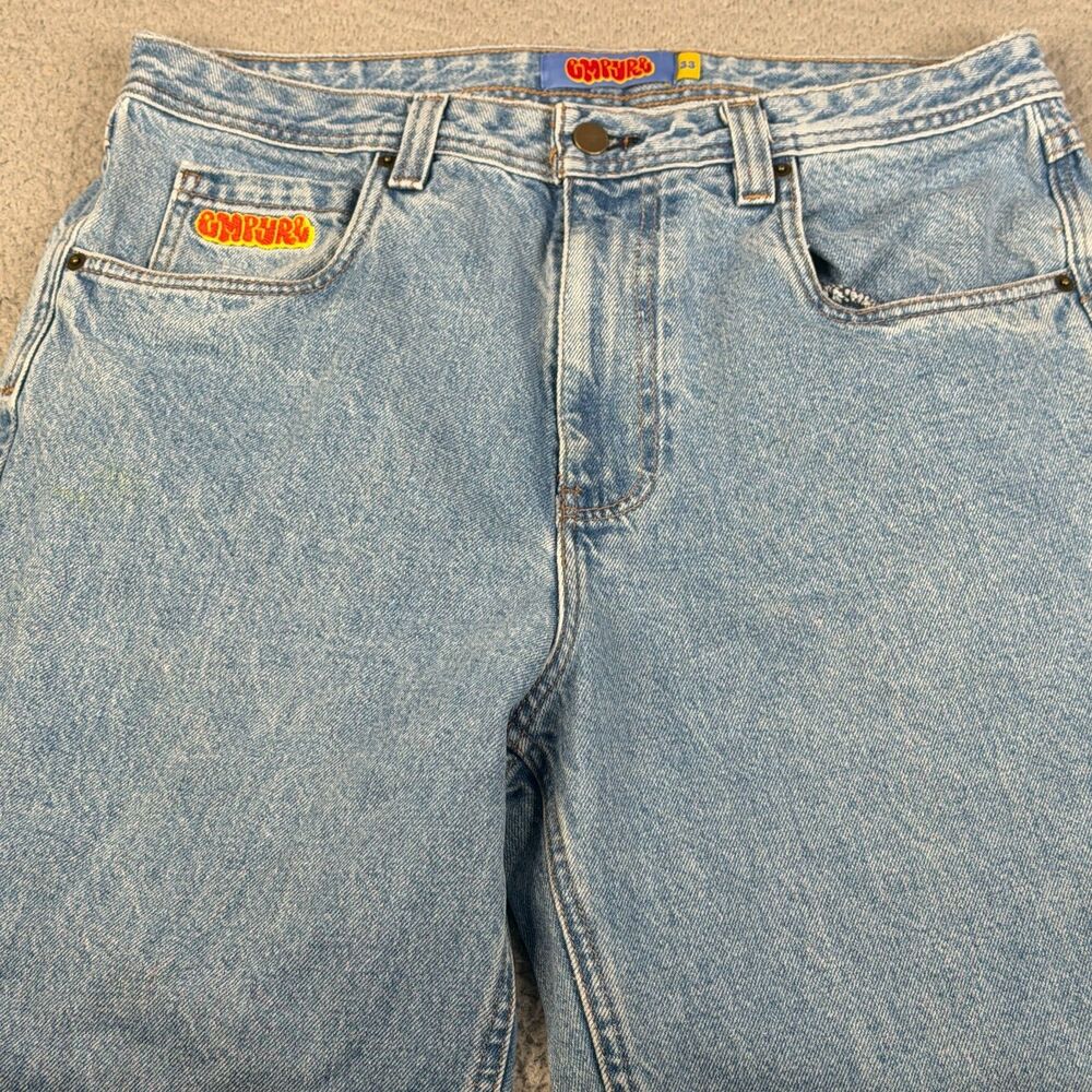 EMPYRE Jeans Womens 33x29 Blue Relax High Rise Y2K Baggy Skate Streetwear